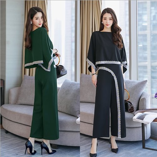 简约大气阔腿裤套装，一穿上身就是满满气场，身高1米6穿超好看