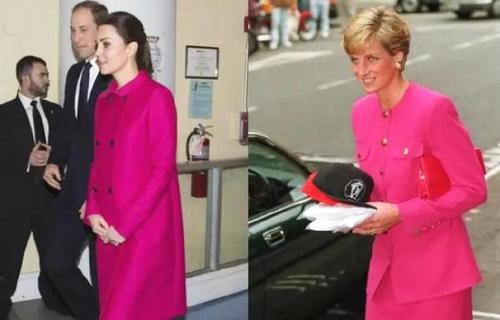 凯特王妃简直是婆婆的翻版！与她穿着很像，不过戴安娜更胜一筹！