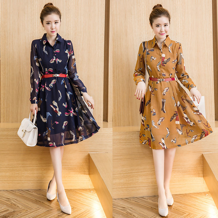 太美了，黑妹子赶紧来瞧瞧!这些精致印花雪纺裙，亮肤又遮肉