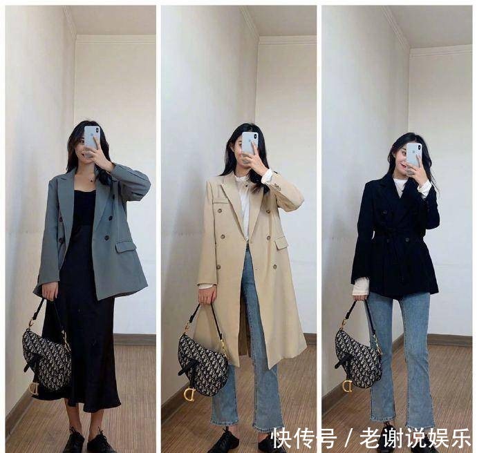 『气质』春季遮肉穿搭技巧,“假胯宽”女生的纯色福音,耐看显气质