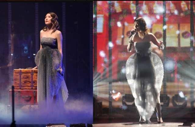 昔日女神接连撞衫赵丽颖范冰冰，差距一目了然，网友：女神真老了