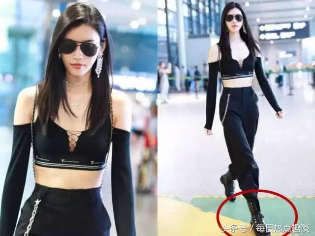 奚梦瑶最近疯狂秀美背，大胆穿衣超过柳岩