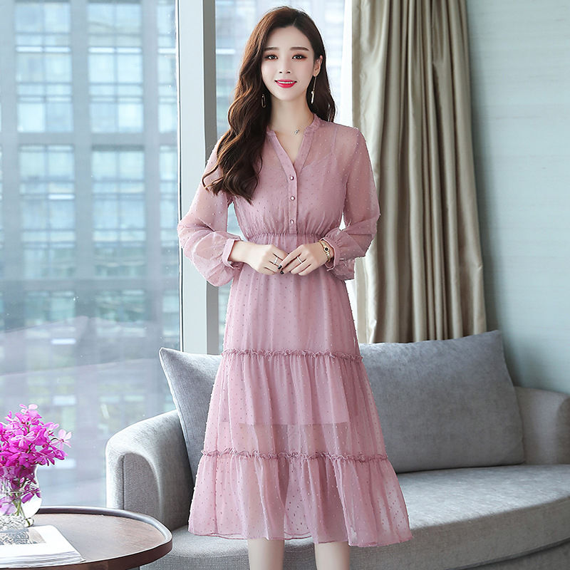 真刷新了我的认知!这连衣裙真能改变我的气质，洋气清新美丽吸睛