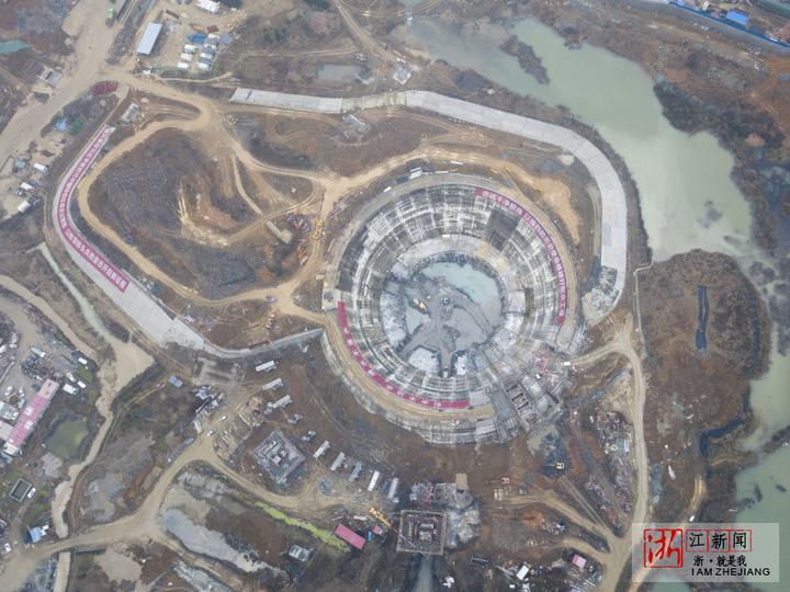 千岛湖配水工程配水井初具雏形！杭州人家里用上千岛湖水的日子越