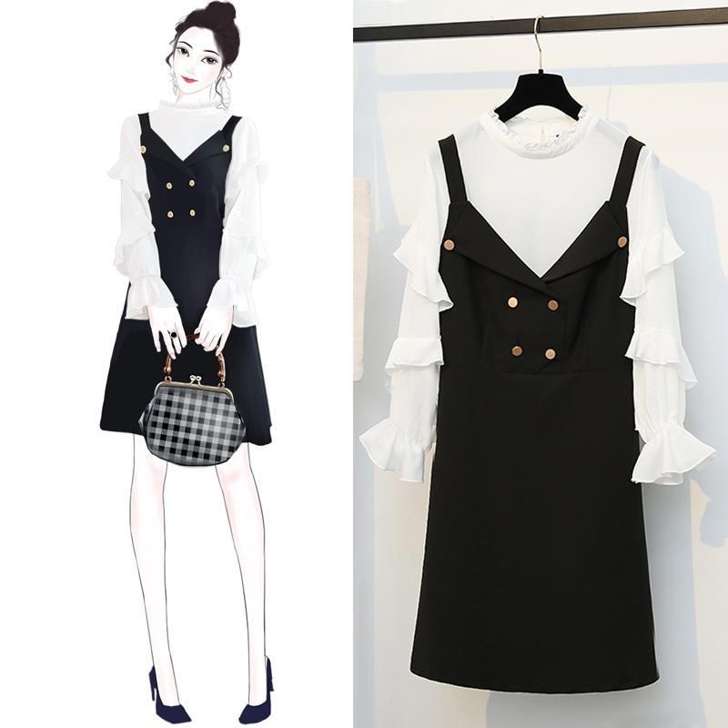 假如我身材很胖很胖，旗袍不花钱也不要，只穿这种套装，又瘦又美