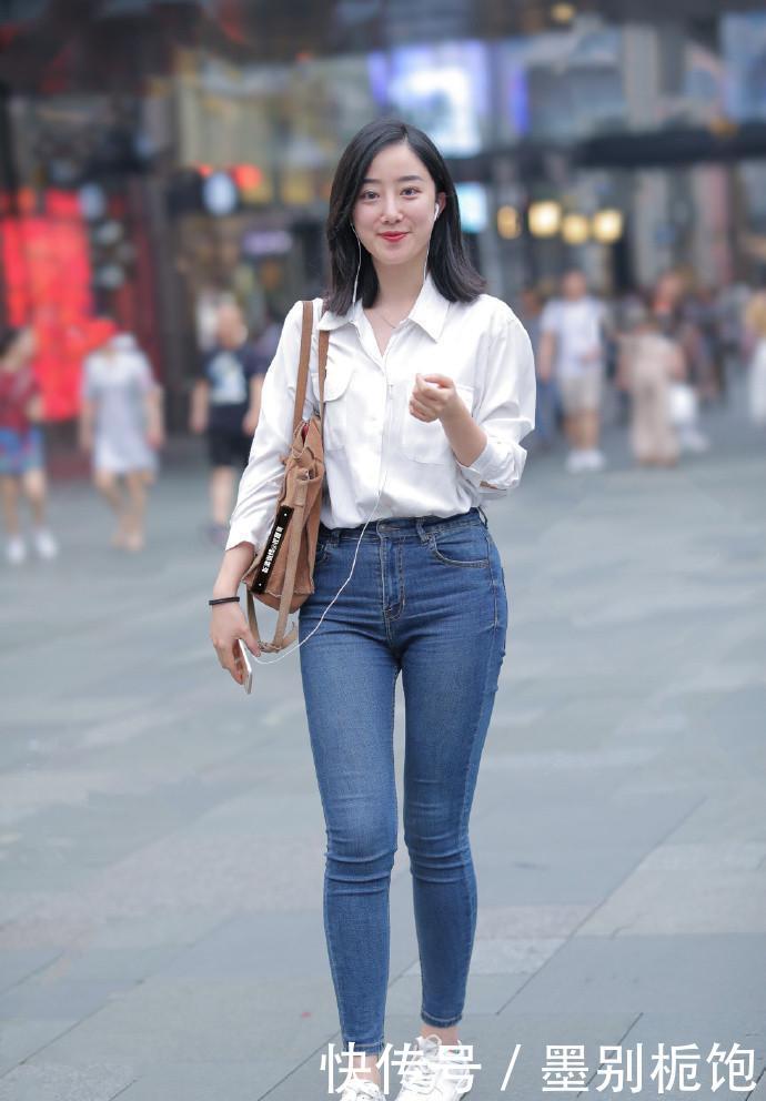  #的的#衬衫是检验女孩子的的气质单品之一