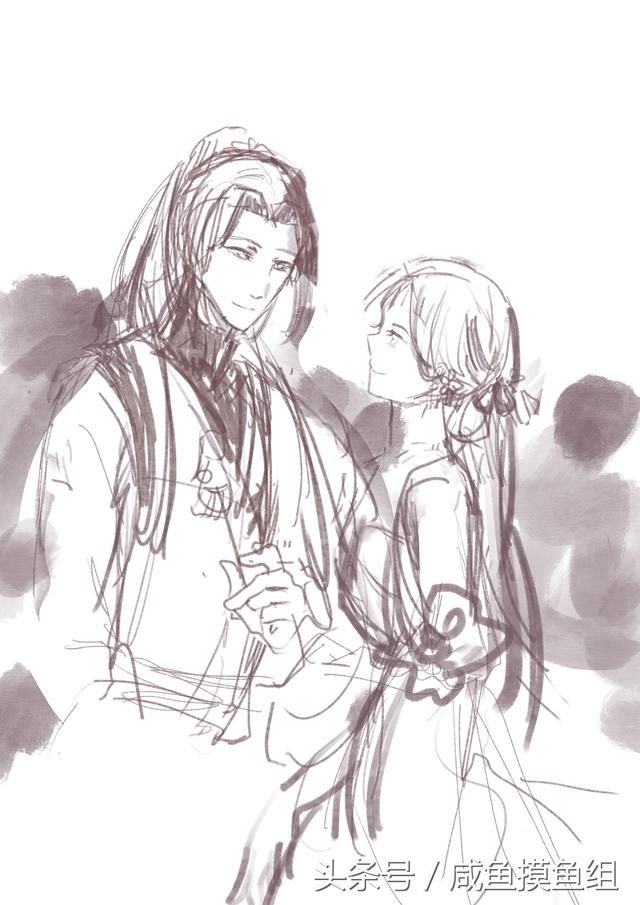 板绘教程遇见逆水寒叶问舟同人插画教程