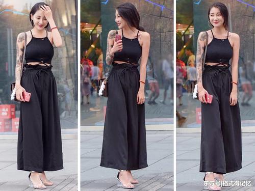 有小酒窝的美女，笑起来锁骨很美，但是“臂花”更美更吸人眼球！