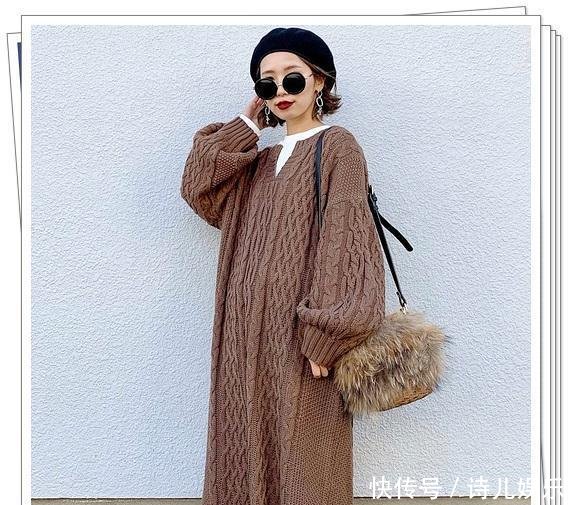  「春季造型」长款纯色连衣裙的春季穿搭look，新鲜的时尚日系风看你喜欢不