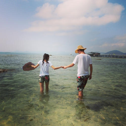 水清沙白的他乡——三亚。