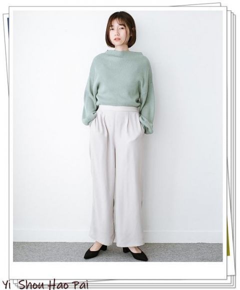  #选择#灰色阔腿裤的春季15种搭配选择，既美丽又休闲