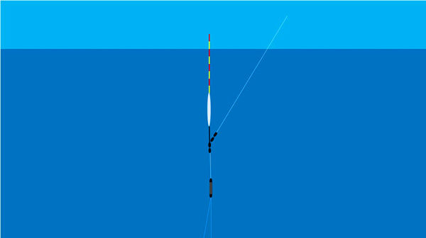  双饵在水底的状态|调漂技巧:同样是调四钓二,为何灵敏度完全不同?