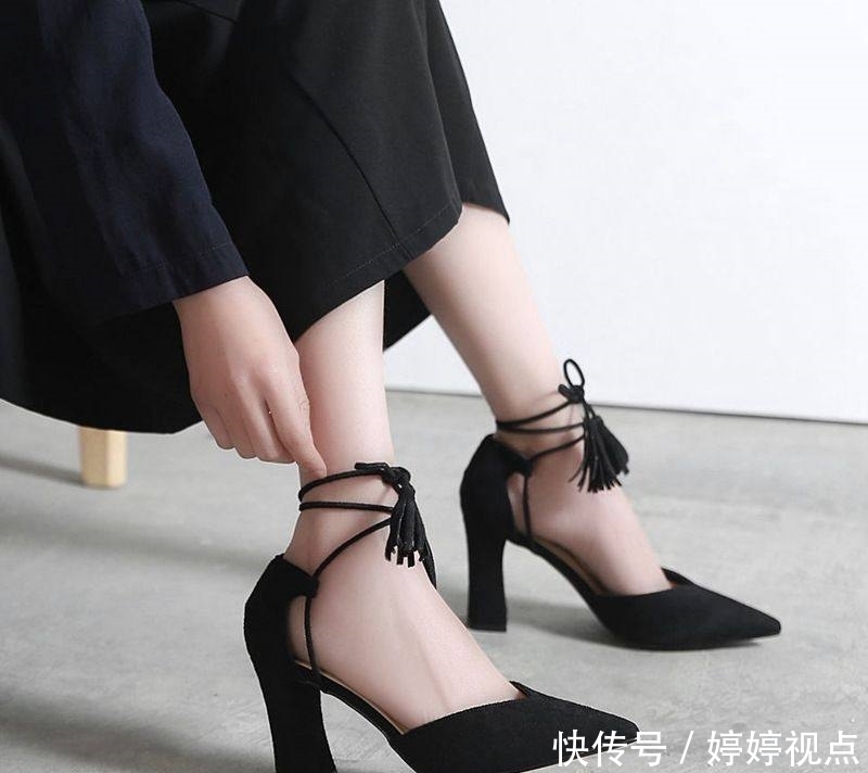  「女人味」性感尖头让你行走无忧，一双高跟鞋散发女人味