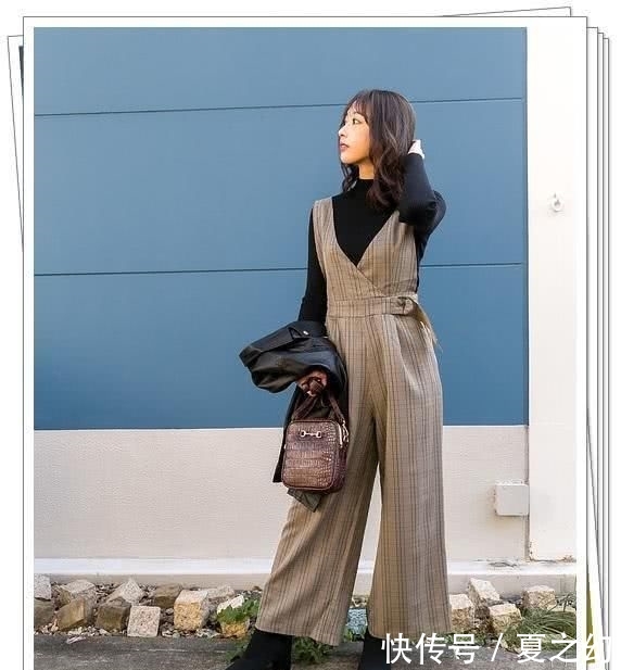  [适合]背带裤日系look，适合早春搭配针织衫和外套的造型分享
