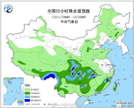  强降雨@8省区有大到暴雨