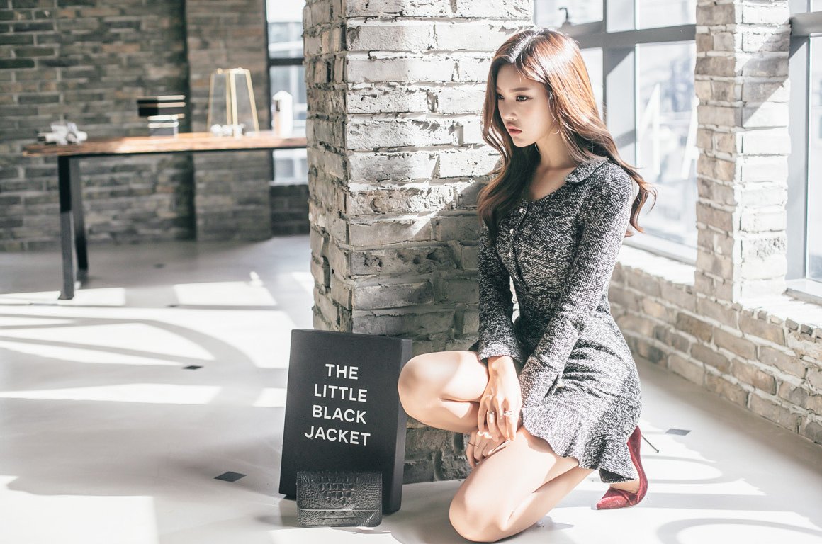 赫尔辛基碎点针织鱼尾线裙