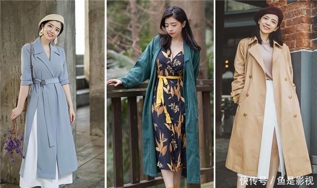 [选择风衣]真正会穿的女人，春天穿风衣都不会配平底鞋，看三木博主就知道了