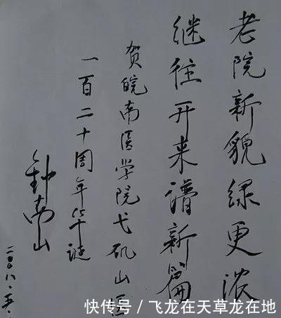  【赤子之心】钟南山书法字如其人，赤子之心，国士无双！