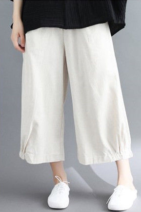 腰粗屁股大女人，多穿棉麻裤，瞧瞧下图女人，性感迷人又显瘦