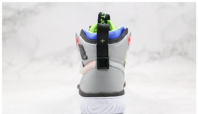  [大底]乔丹Air Jordan 1 React高帮黑灰色瑞亚大底AJ1
