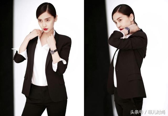 杨颖穿露背蓝裙现身，看到她脚上的纹身我沉默了，网友：这才时尚