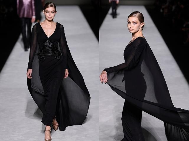 Gigi时装周走秀，同台妹妹显差距，难怪大秀接到手软!