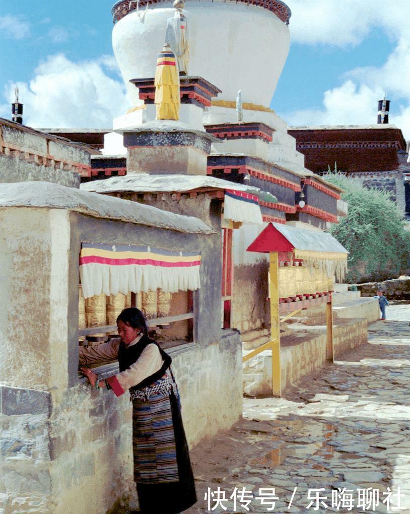 老照片： 西藏1993年, 风格古朴粗犷的传统民居