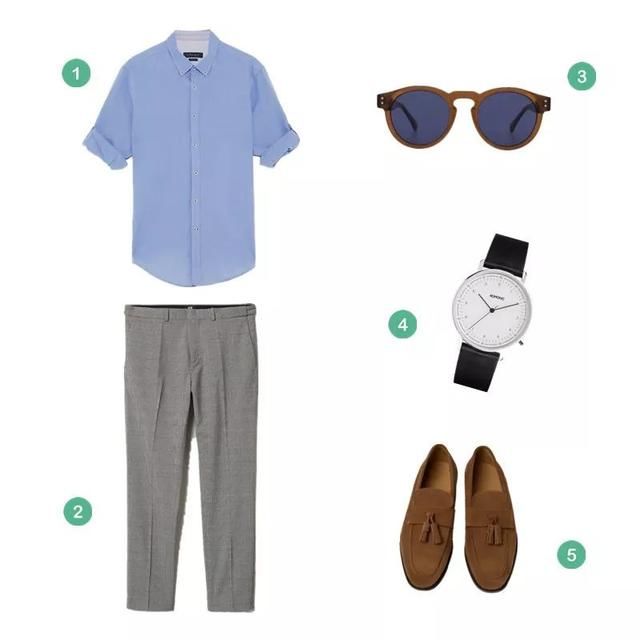 型咖搭配-男士高温天气上班见客户如何利落不邋遢？