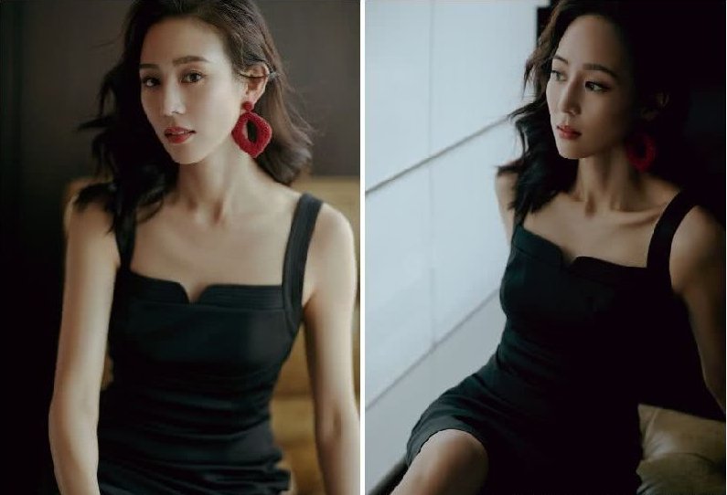 张钧宁穿吊带裙捞金女人味十足,简直就像一个迷人的妖精!