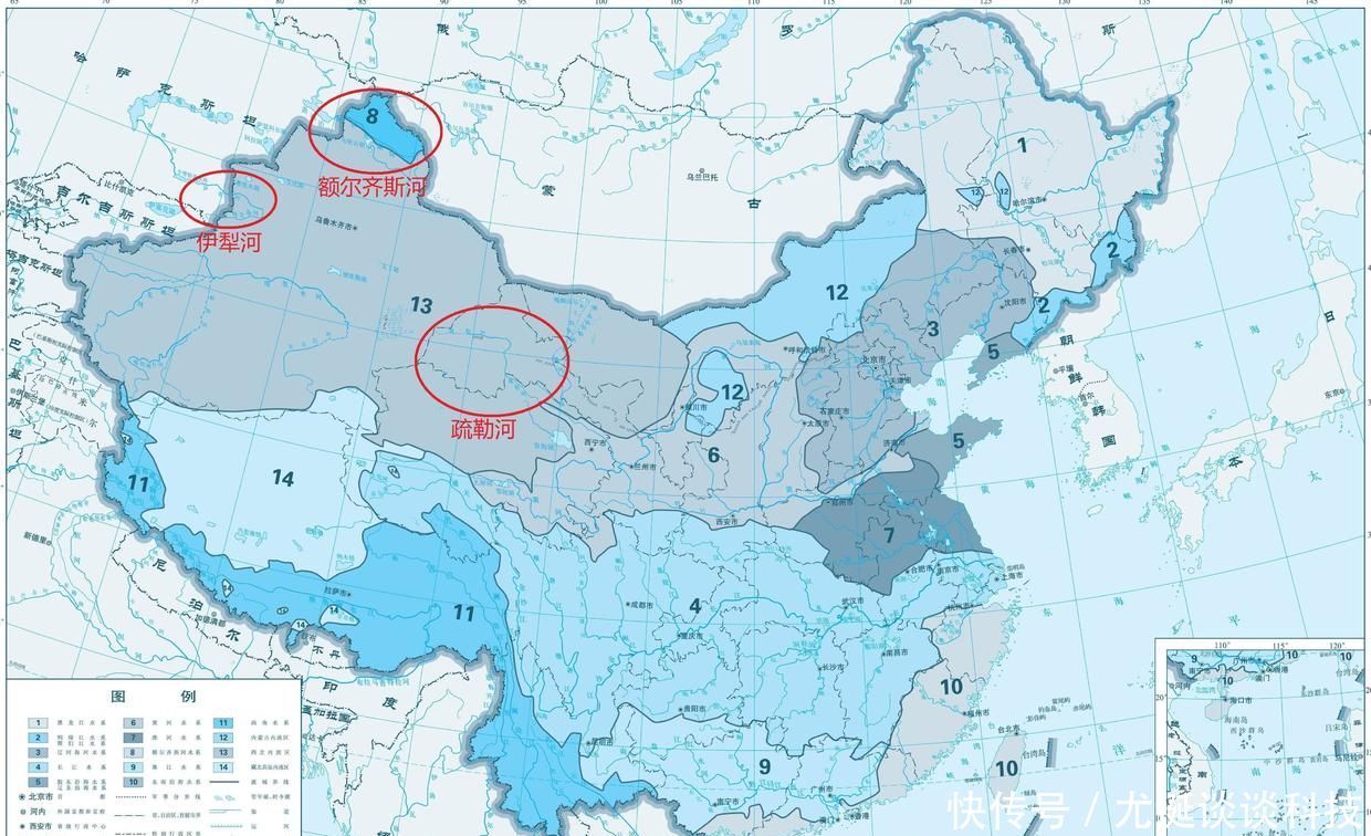 中国有哪些“自东向西”流动的河流？