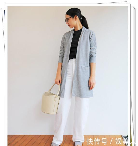  感觉■穿上就变时尚的“长开衫”look，充满感觉的日系成熟穿搭分享