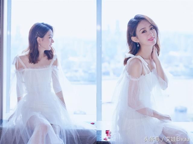 赵丽颖打脸谣言?高跟鞋塑身裙装扮美出新天际，一点不像怀孕样子