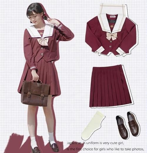  『几分复古』校园风JK制服日常穿搭，甜美清纯又减龄，让你重回美好的少女时代