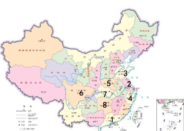 全国各省GDP总量前8位比较稳定，唯一变数是山东省GDP增长率