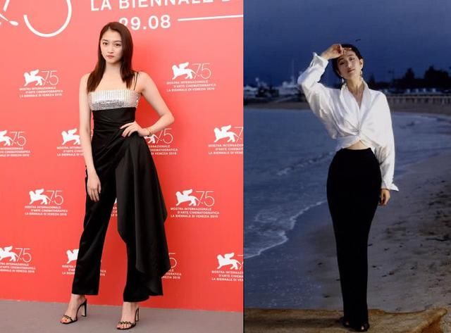 20岁关晓彤厉害！穿黑色连体裤秀逆天身材，网友：比巩俐还霸气