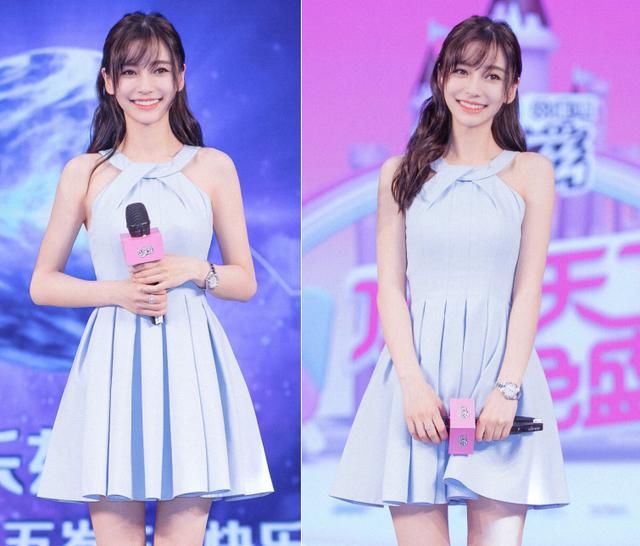 我原本以为baby的蓝色短裙是全世界，直到看到高圆圆，才知道差别