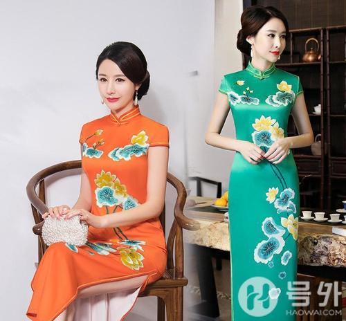 倾国倾城的8款旗袍裙，母亲节送妈妈上身洋气不撞衫