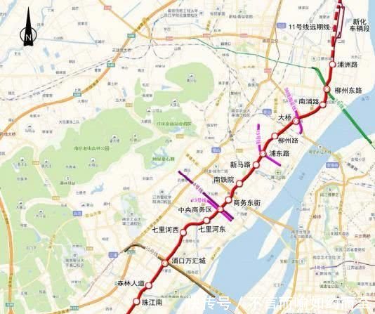 最新!南京地铁11号线线路图来了!