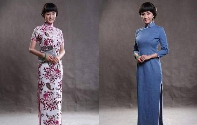 杨幂束手无策的旗袍，刘亦菲惊艳，冯提莫娇小，刘诗诗最有韵味？