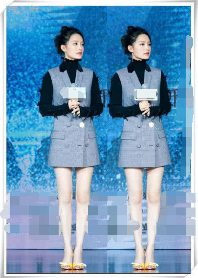 李沁够狠！西服这么短还敢玩下衣失踪，网友：这腿是真实存在的吗