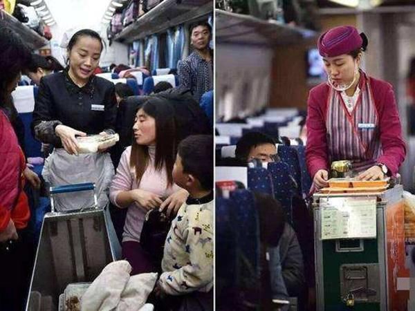 火车上的快餐少有人买，一节车厢就卖几份，那为何乘务员还在卖？