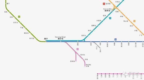  国铁■中国高铁线路图2019年1月版每条线路经过哪些城市都可以看