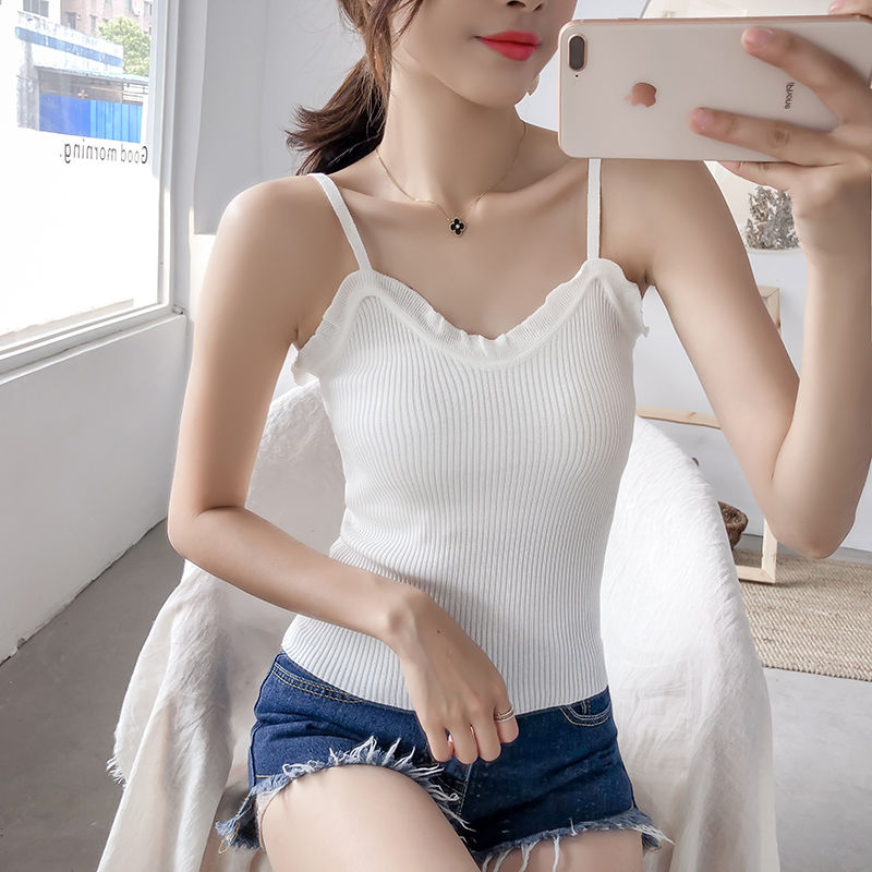 女人身材不好没自信?韩式小吊带让你穿出性感女人味，千万别错过