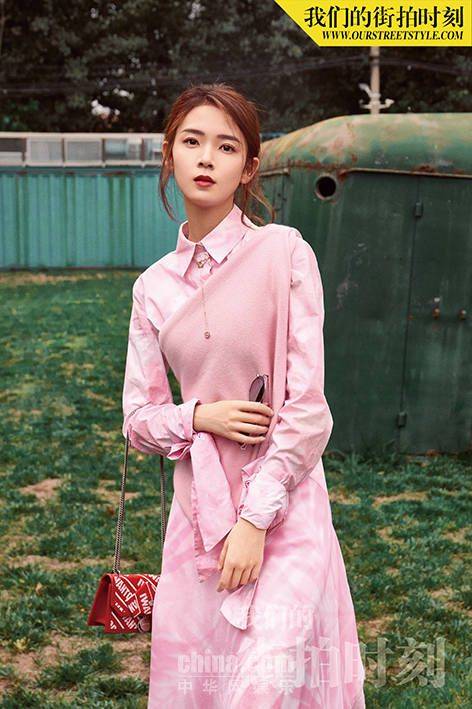 陈瑶粉色时装大片 点燃夏日最甜少女心