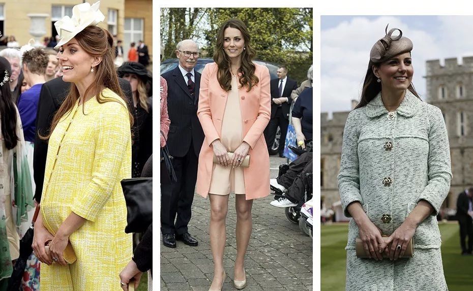 凯特王妃马上就要生，从小腹平坦到大腹便便，王妃的穿衣太经典