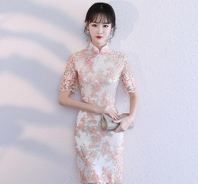 中国的女人穿旗袍最美, 改良版连衣裙妩媚优雅娇身段