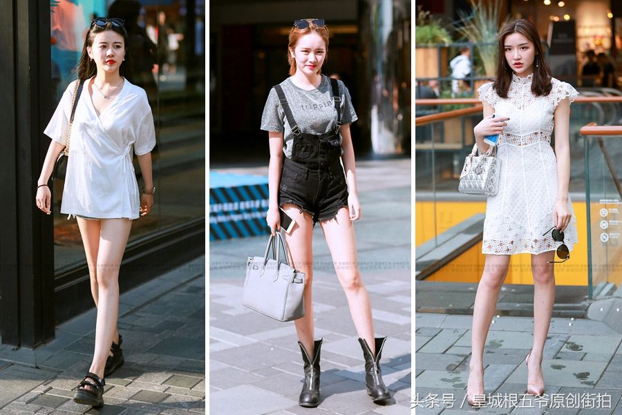 街拍:时髦的女孩会花很多时间在穿衣打扮上面