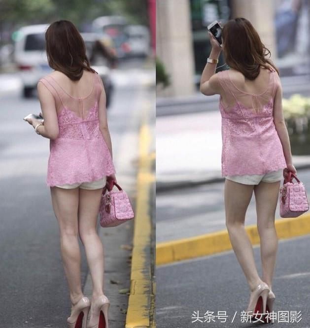 美女街拍:热裤配吊带裙,这个小姐姐,优雅又迷人!
