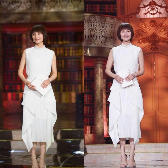 49岁王菲与41岁袁泉同穿白裙，美回20岁，到底谁更惊艳？