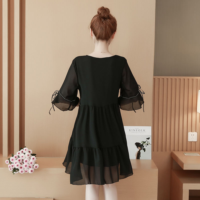 哇!头一次见老婆穿这么美的气质裙，高贵显气质，美到让人销魂